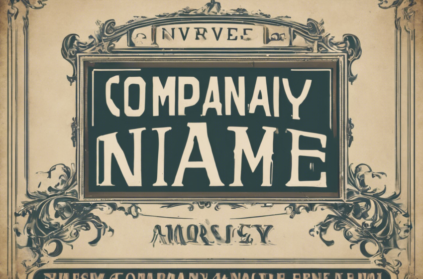  Creative Company Name Ideas: How to Choose the Perfect Name